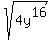 sqrt%284y%5E16%29