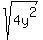 sqrt%284y%5E2%29