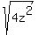 sqrt%284z%5E2%29