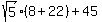 sqrt%285%29%288%2B22%29%2B45
