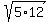 sqrt%285%2A12%29