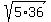sqrt%285%2A36%29