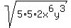 sqrt%285%2A5%2A2x%5E6y%5E3%29