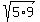 sqrt%285%2A9%29