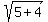sqrt%285%2B4%29%29