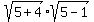 sqrt%285%2B4%29%2Asqrt%285-1%29