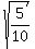 sqrt%285%2F10%29