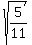 sqrt%285%2F11%29