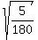 sqrt%285%2F180%29