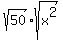 sqrt%2850%29sqrt%28x%5E2%29