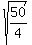 sqrt%2850%2F4%29
