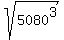 sqrt%285080%5E3%29