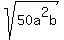 sqrt%2850a%5E2b%29