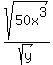 sqrt%2850x%5E3%29%2Fsqrt%28y%29