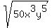 sqrt%2850x%5E3y%5E5%29