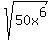 sqrt%2850x%5E6%29