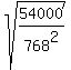 sqrt%2854000%2F768%5E2%29