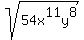 sqrt%2854x%5E11y%5E8%29