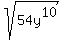 sqrt%2854y%5E10%29