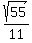 sqrt%2855%29%2F11
