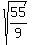 sqrt%2855%2F9%29