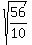 sqrt%2856%2F10%29