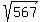 sqrt%28567%29