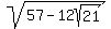 sqrt%2857+-+12sqrt%2821%29%29