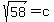 sqrt%2858%29=c