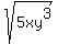 sqrt%285xy%5E3%29