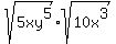 sqrt%285xy%5E5%29%2Asqrt%2810x%5E3%29