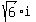 sqrt%286%29%2Ai
