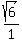 sqrt%286%29%2F1