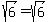 sqrt%286%29+=+sqrt%286%29