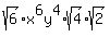 sqrt%286%29x%5E6y%5E4%2Asqrt%284%29sqrt%282%29