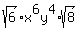 sqrt%286%29x%5E6y%5E4%2Asqrt%288%29