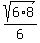 sqrt%286%2A8%29%2F6