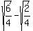 sqrt%286%2F4%29-sqrt%282%2F4%29