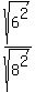 sqrt%286%5E2%29%2Fsqrt%288%5E2%29