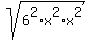 sqrt%286%5E2%2Ax%5E2%2Ax%5E2%29