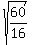 sqrt%2860%2F16%29