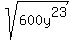 sqrt%28600y%5E23%29