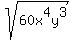 sqrt%2860x%5E4y%5E3%29