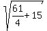 sqrt%2861%2F4%2B15%29