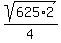 sqrt%28625%2A2%29%2F4