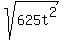 sqrt%28625t%5E2%29