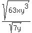 sqrt%2863xy%5E3%29%2Fsqrt%287y%29