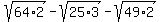 sqrt%2864%2A2%29+-+sqrt%2825%2A3%29+-+sqrt%2849%2A2%29
