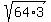 sqrt%2864%2A3%29
