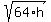 sqrt%2864%2Ah%29